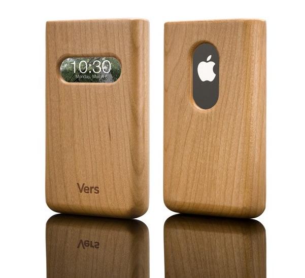 苹果木质手机盒
